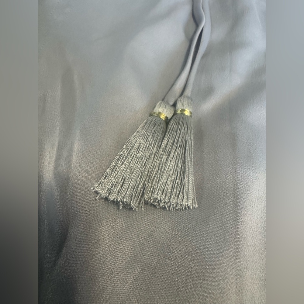 NWT Johnny Was Calme silver peasant Tassel Blouse - Picture 6 of 9